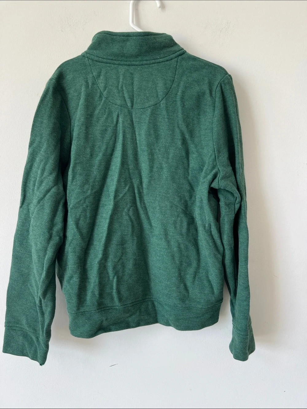 Vineyard Vines Boys Green Heathered 1/4 Zip Pullover Whale Logo Size 7